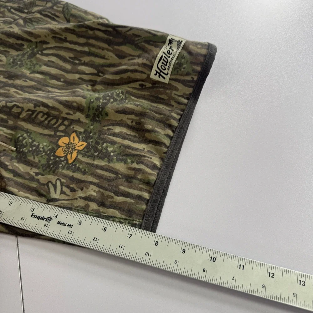 Howler Brothers Board Shorts Mens 30 Green Swamp Camo Drawstring Surf Beach